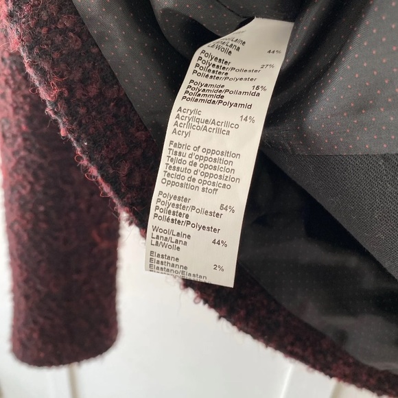 Gerard Darel Jacket Boucle Tweed Red UK 38 - Picture 7 of 12